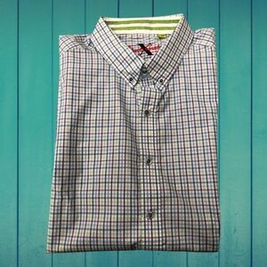 NWT Robert Graham Multicolor Plaid Button Down Shirt